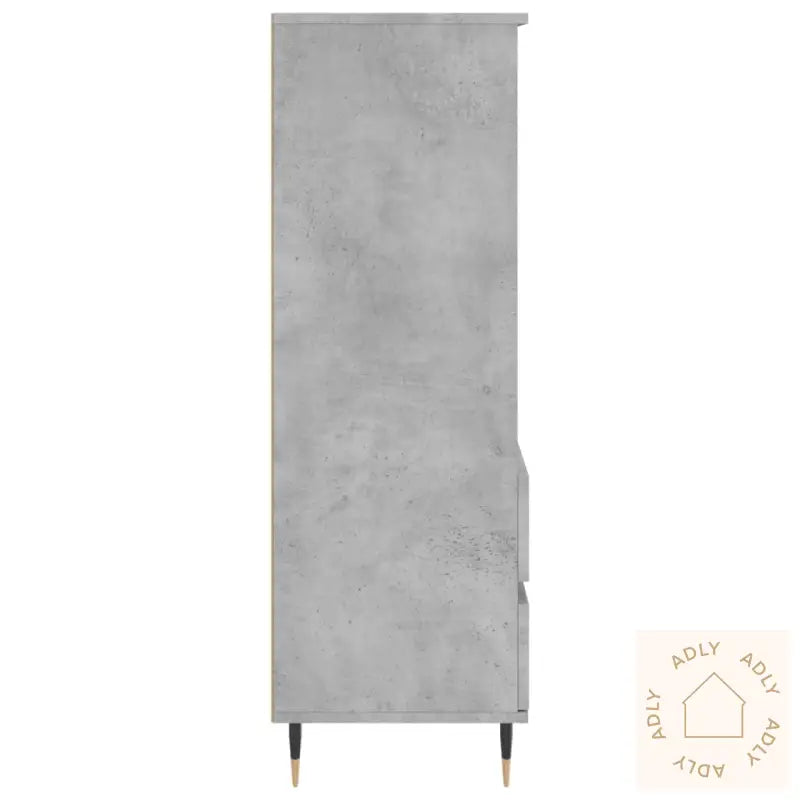 Highboard Betonggrå 40X36X110 Cm Konstruert Tre
