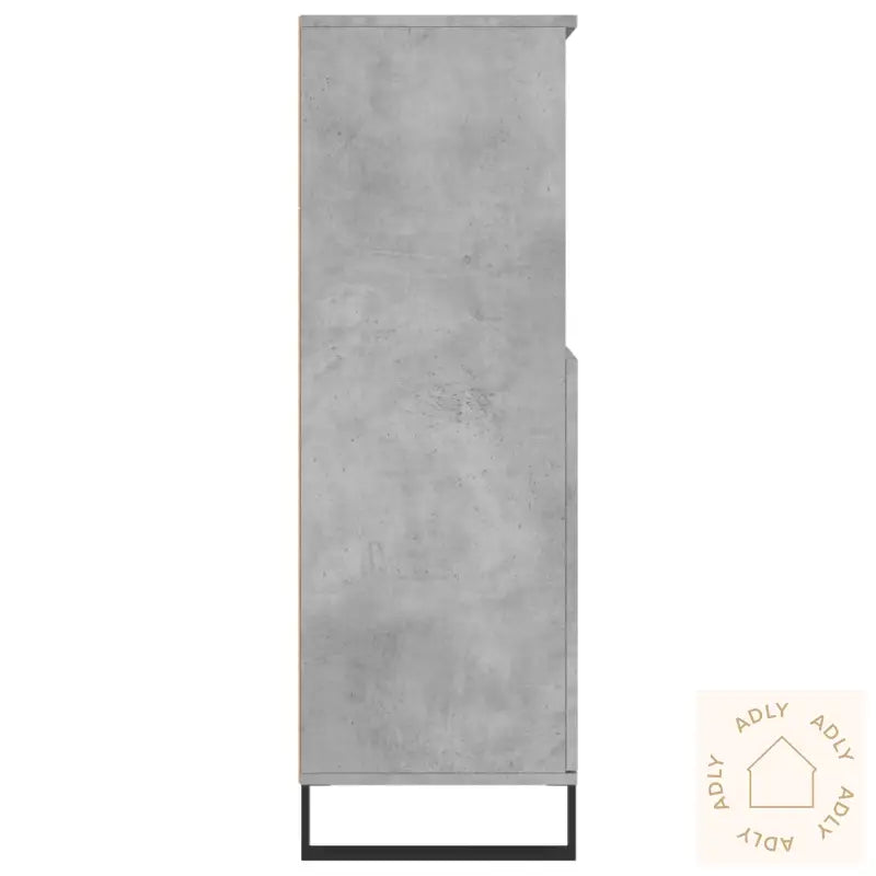 Highboard Betonggrå 60X36X110 Cm Konstruert Tre