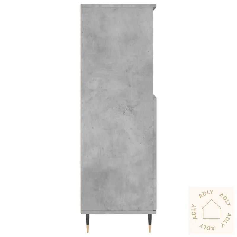 Highboard Betonggrå 60X36X110 Cm Konstruert Tre