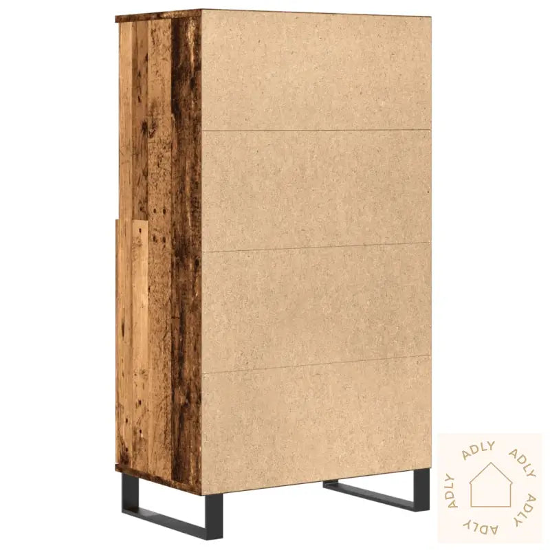 Highboard Gammelt Tre 60X36X110 Cm Konstruert Tre