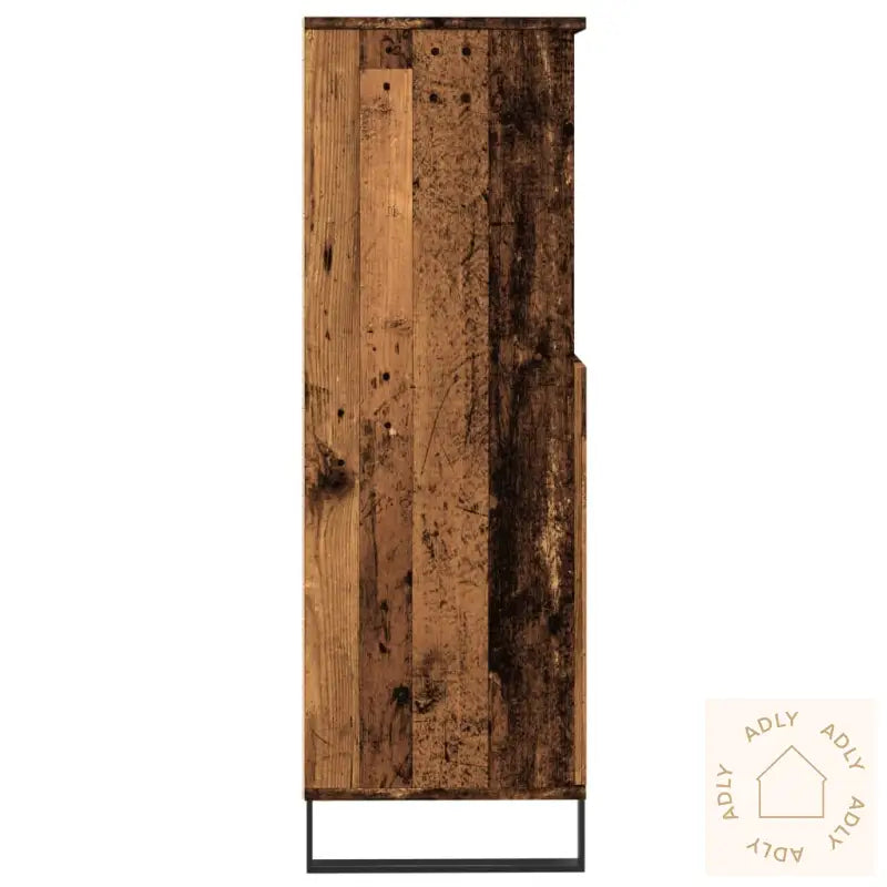 Highboard Gammelt Tre 60X36X110 Cm Konstruert Tre