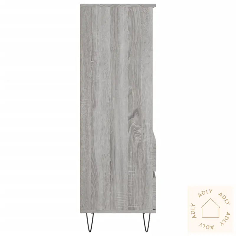 Highboard Grå Sonoma 40X36X110 Cm Konstruert Tre