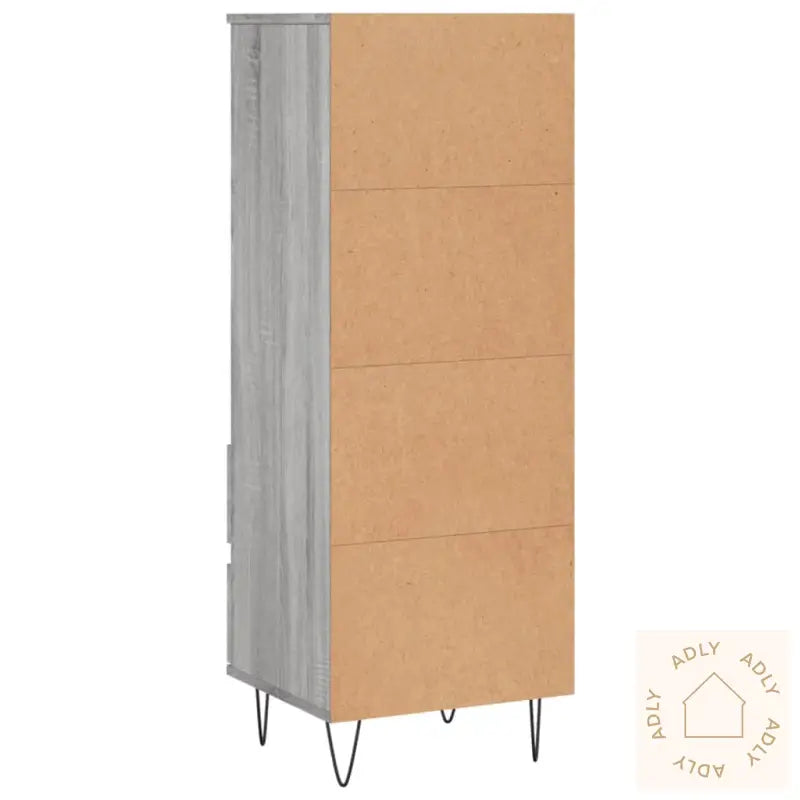 Highboard Grå Sonoma 40X36X110 Cm Konstruert Tre