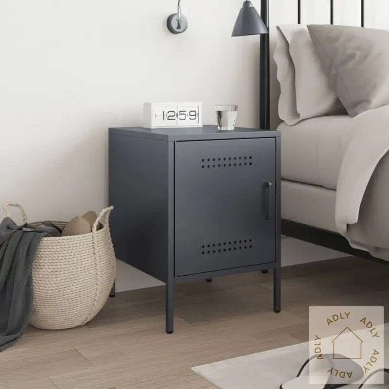 Nattbord Antrasitt 36X39X50,5 Cm Stål