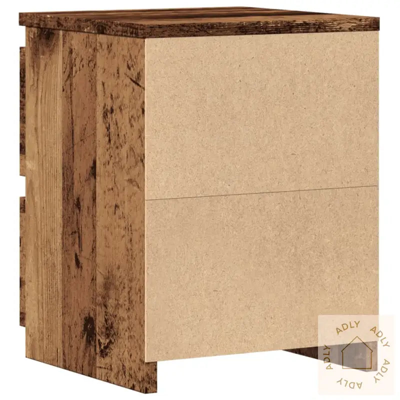 Nattbord Gammelt Tre 30X30X40 Cm Konstruert Tre