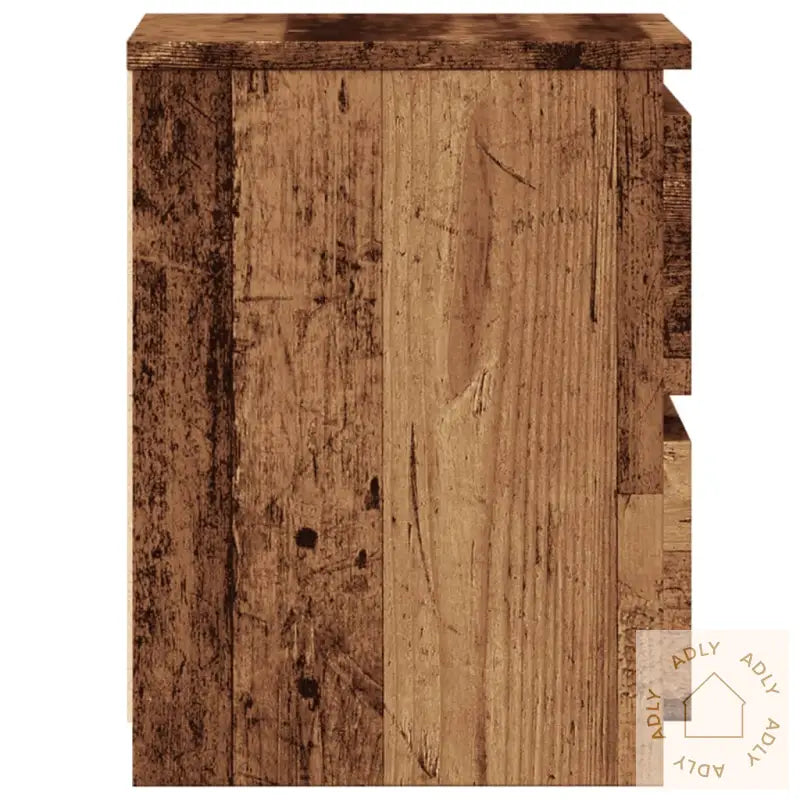 Nattbord Gammelt Tre 30X30X40 Cm Konstruert Tre