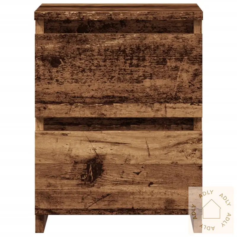 Nattbord Gammelt Tre 30X30X40 Cm Konstruert Tre