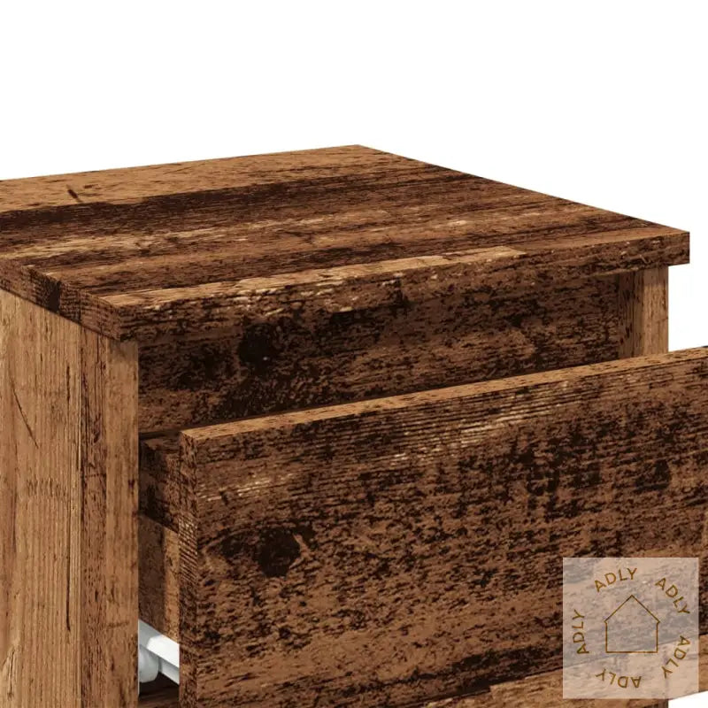 Nattbord Gammelt Tre 30X30X40 Cm Konstruert Tre