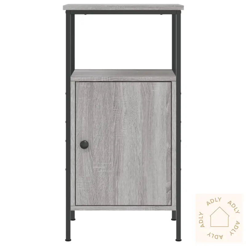 Nattbord Grå Sonoma 41X31X80 Cm Konstruert Tre