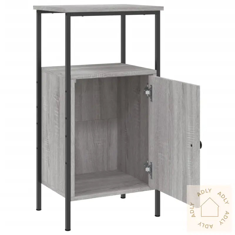 Nattbord Grå Sonoma 41X31X80 Cm Konstruert Tre