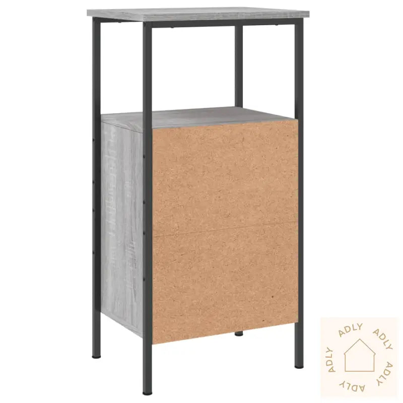 Nattbord Grå Sonoma 41X31X80 Cm Konstruert Tre