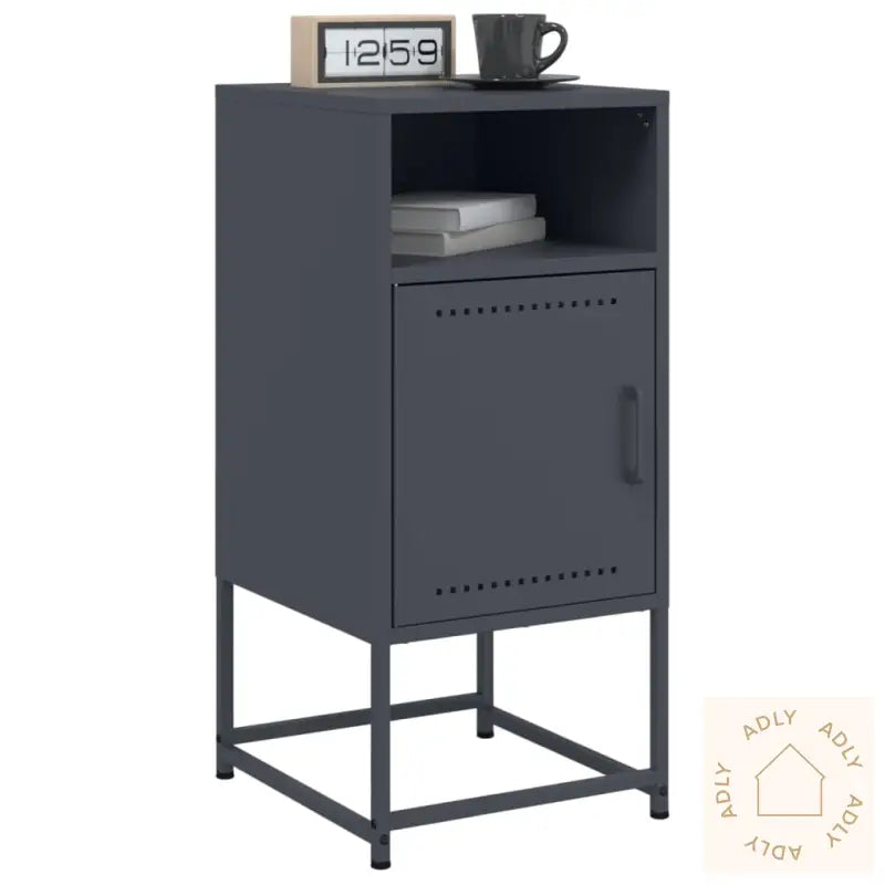 Nattbord Antrasitt 36X39X78 Cm Stål