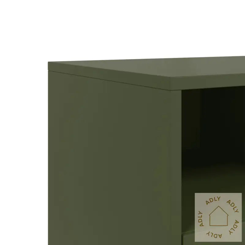 Tv-Benk Olivengrønn 68X39X60,5 Cm Stål