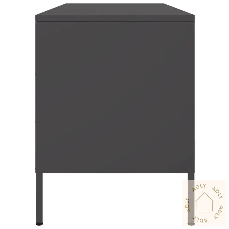 Tv-Benk Svart 100,5X39X50,5 Cm Stål