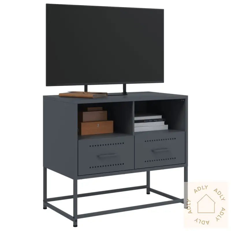 Tv-Benk Antrasitt 68X39X60,5 Cm Stål