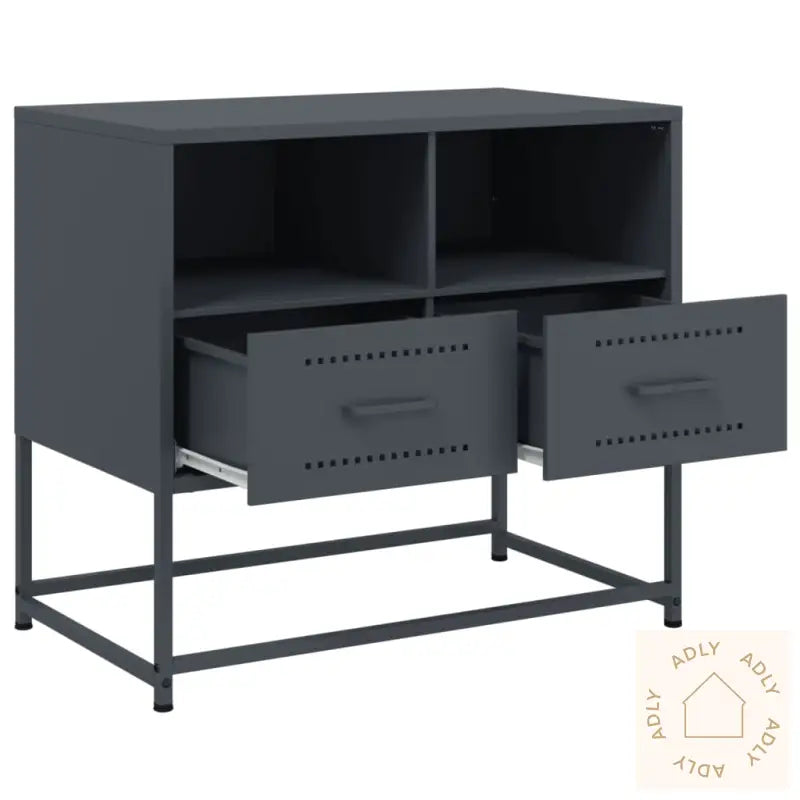Tv-Benk Antrasitt 68X39X60,5 Cm Stål