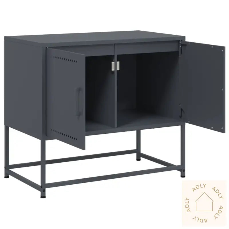 Tv-Benk Antrasitt 68,5X39X60,5 Cm Stål