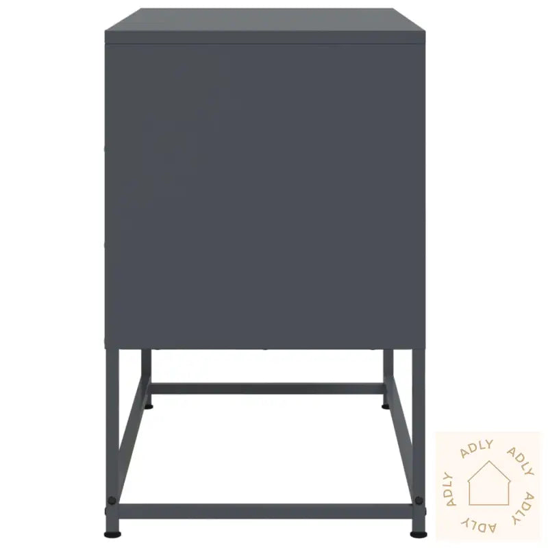 Tv-Benk Antrasitt 68,5X39X60,5 Cm Stål