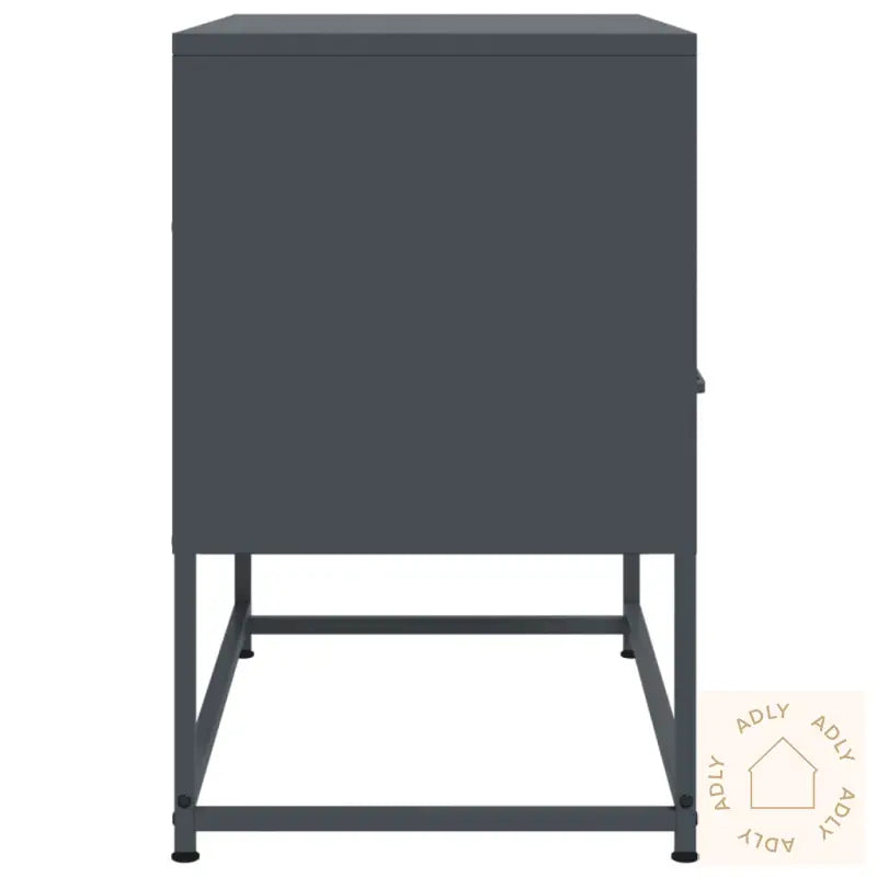 Tv-Benk Antrasitt 68X39X60,5 Cm Stål
