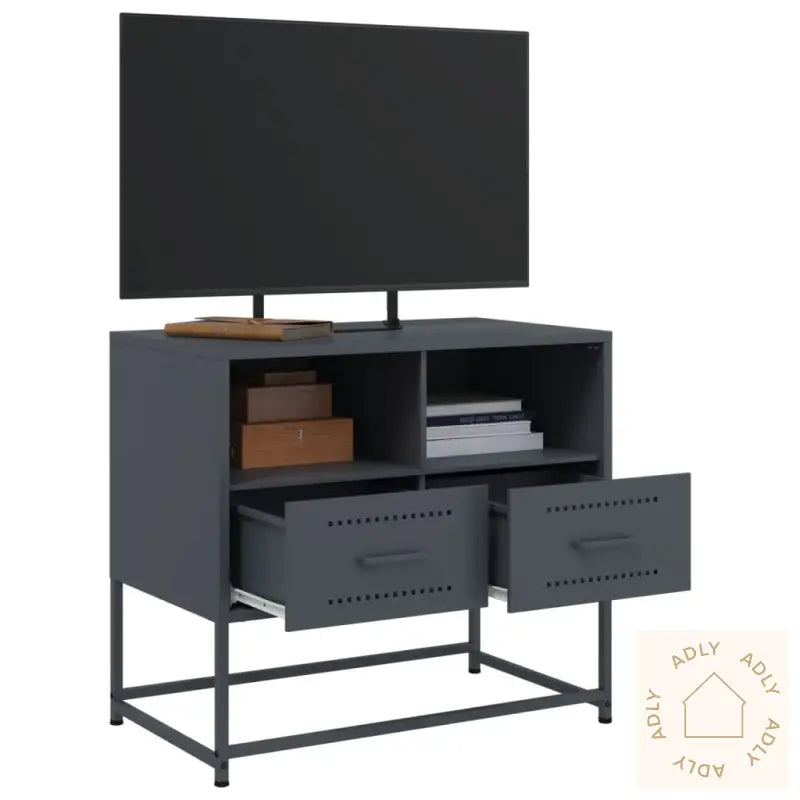 Tv-Benk Antrasitt 68X39X60,5 Cm Stål
