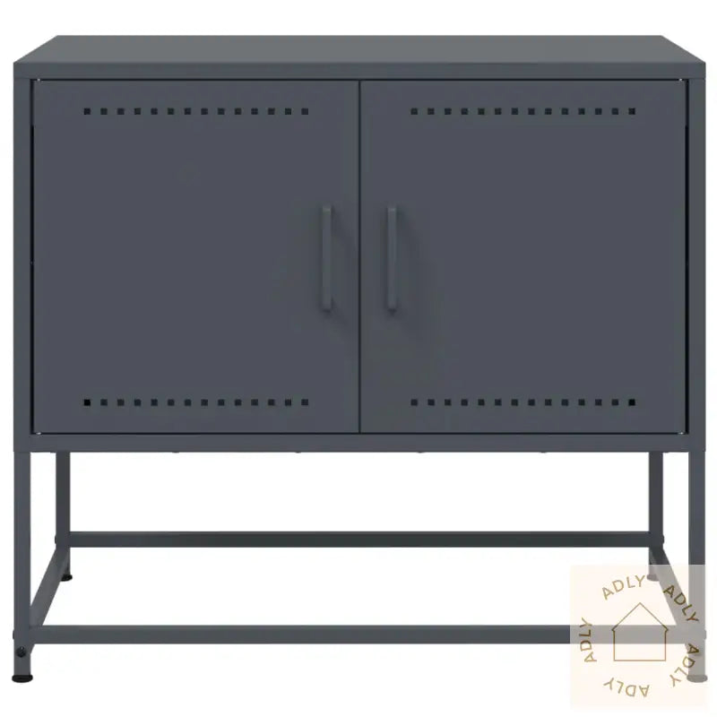 Tv-Benk Antrasitt 68,5X39X60,5 Cm Stål