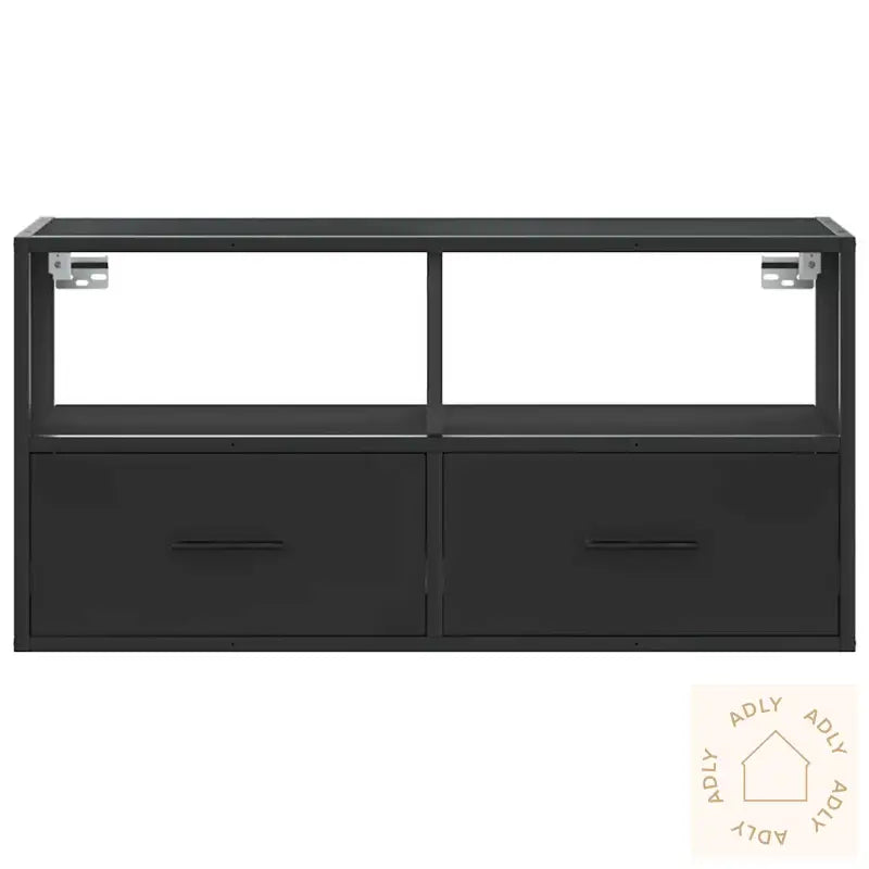 Tv-Benk Svart 80X31X39,5 Cm Konstruert Tre Og Metall