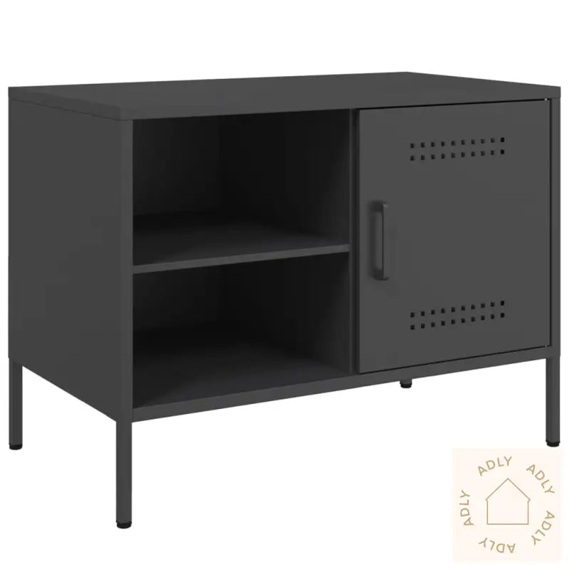 Tv-Benker 2 Stk Svart 68X39X50,5 Cm Stål