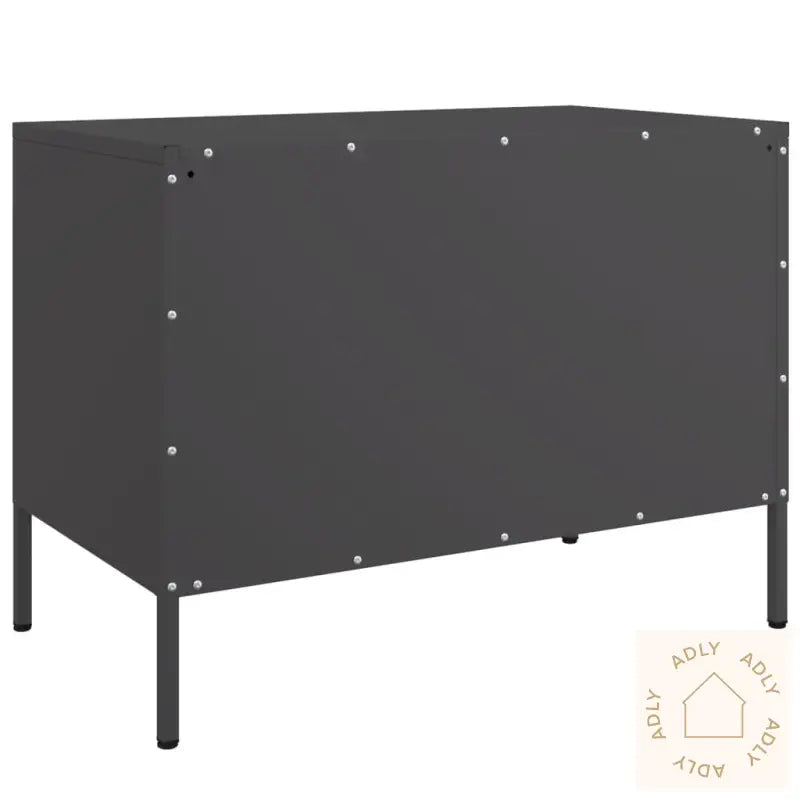 Tv-Benker 2 Stk Svart 68X39X50,5 Cm Stål