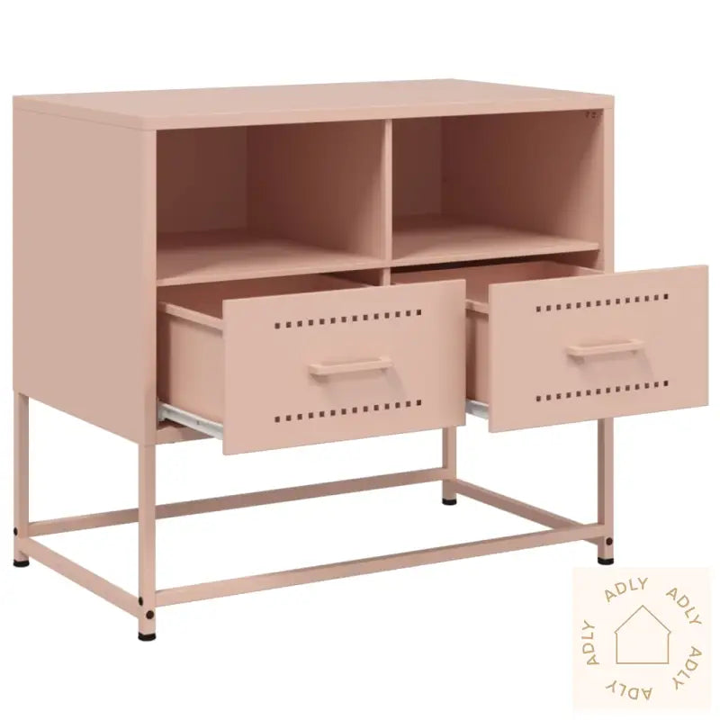 Tv-Benk Rosa 68X39X60,5 Cm Stål