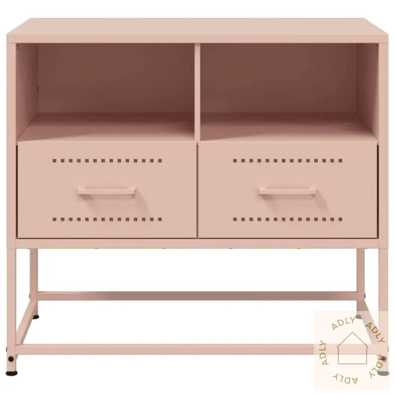 Tv-Benk Rosa 68X39X60,5 Cm Stål