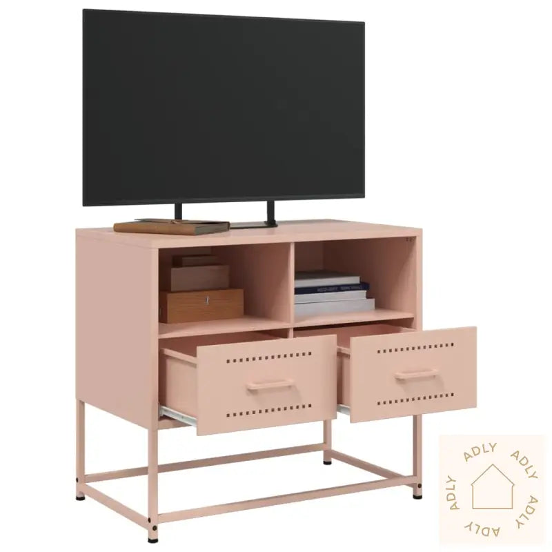 Tv-Benk Rosa 68X39X60,5 Cm Stål