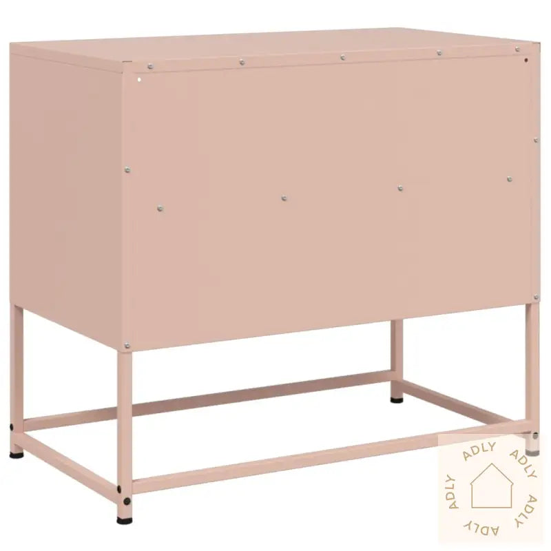 Tv-Benk Rosa 68X39X60,5 Cm Stål