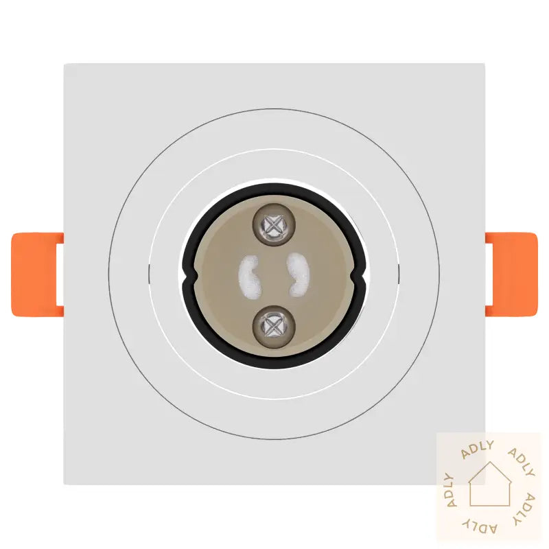 Innpakkede Spotlights 12 Stk Firkantet Gu10 Hvit 91X91 Mm