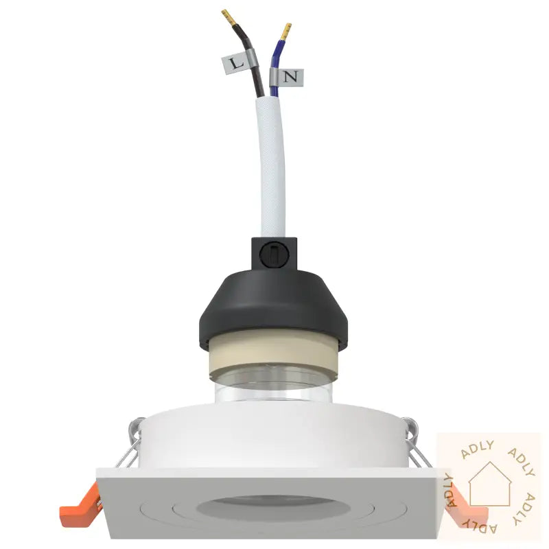 Innpakkede Spotlys 6 Stk Firkant Gu10 Hvit 91X91 Mm