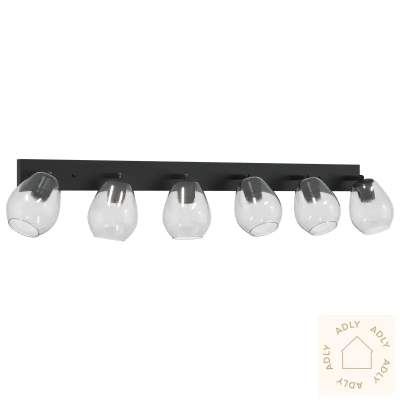 Taklamper Med Justerbar Glassekslampe I Antrasitt E27