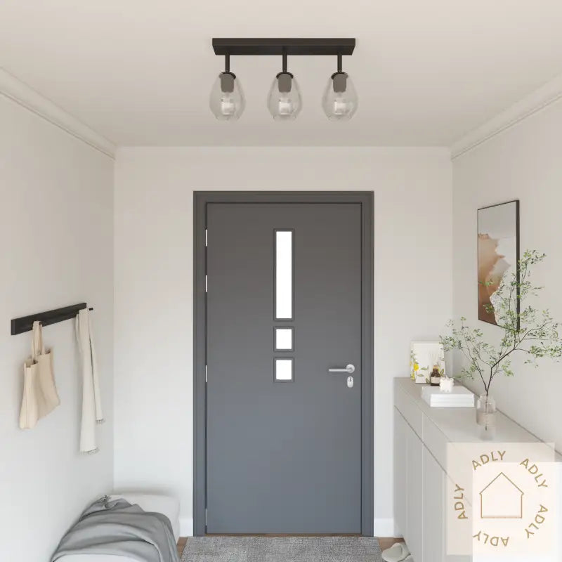 Taklamper Med Justerbar Glasslampe I Antrasitt, E27