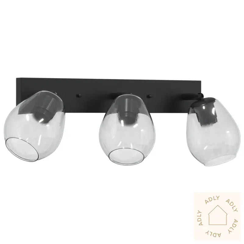 Taklamper Med Justerbar Glasslampe I Antrasitt, E27