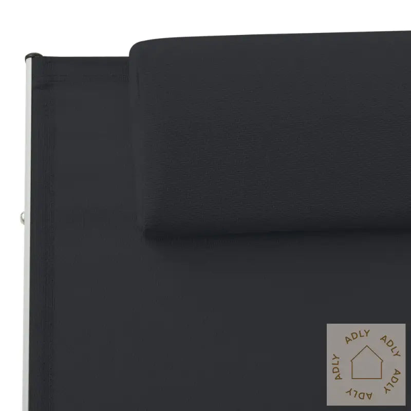 Solseng Med Pute Textilene Svart