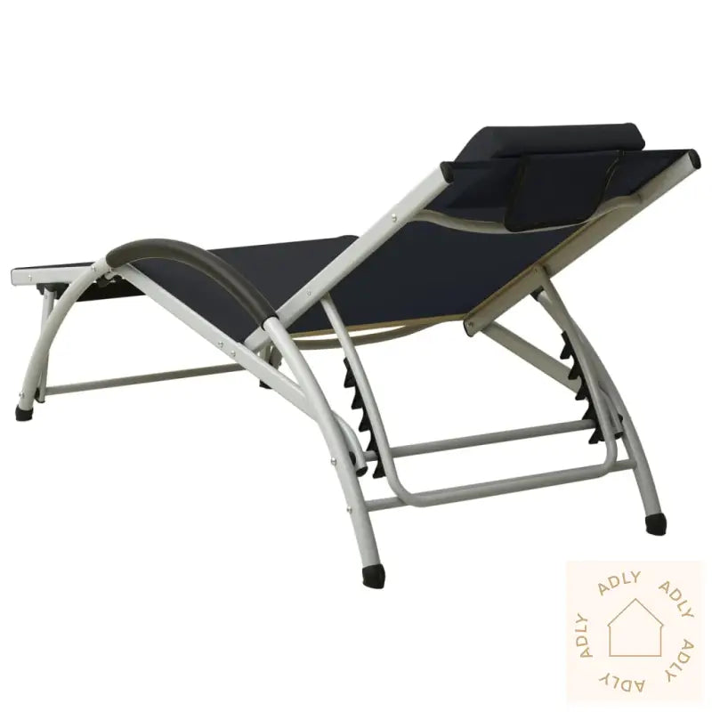 Solseng Med Pute Textilene Svart