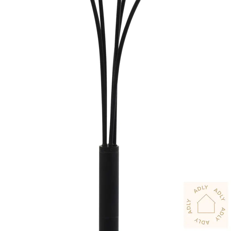 Stående Lampe 200 Cm 5 X E14 Svart Og Gull