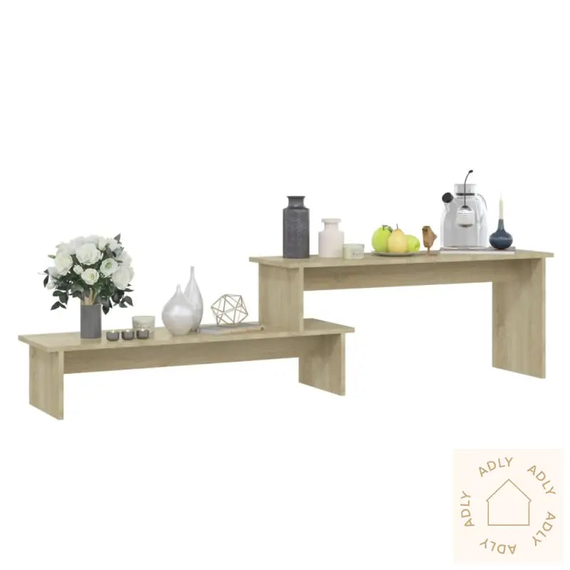 Tv-Benk Sonoma Eik 180X30X43 Cm Konstruert Tre