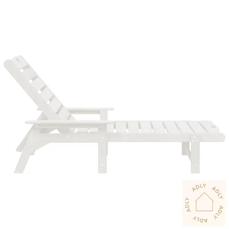 Solstoler 2 Stk Hvit 162X53X98.5 Cm Hdpe