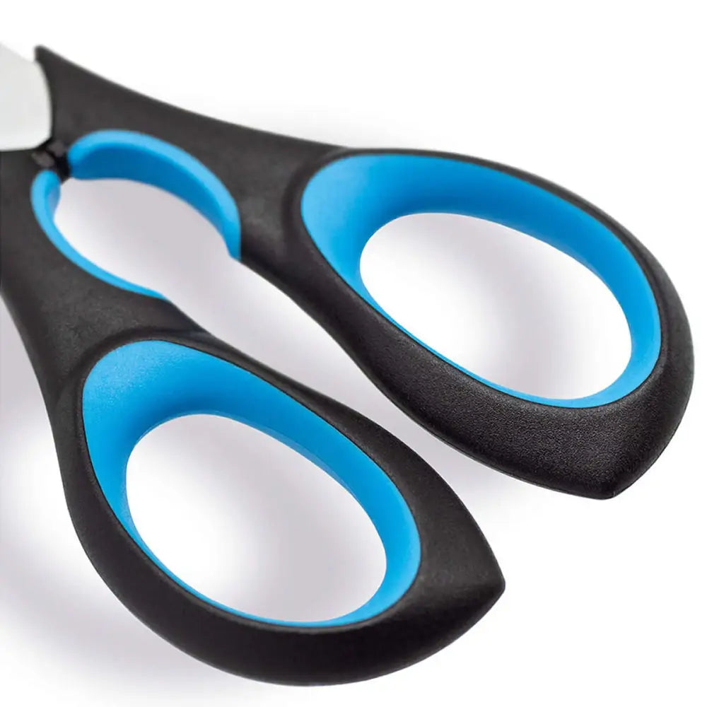 Black and blue håndtak scissors i rustfritt stål fra Kjøkkensaks 3 Claveles
