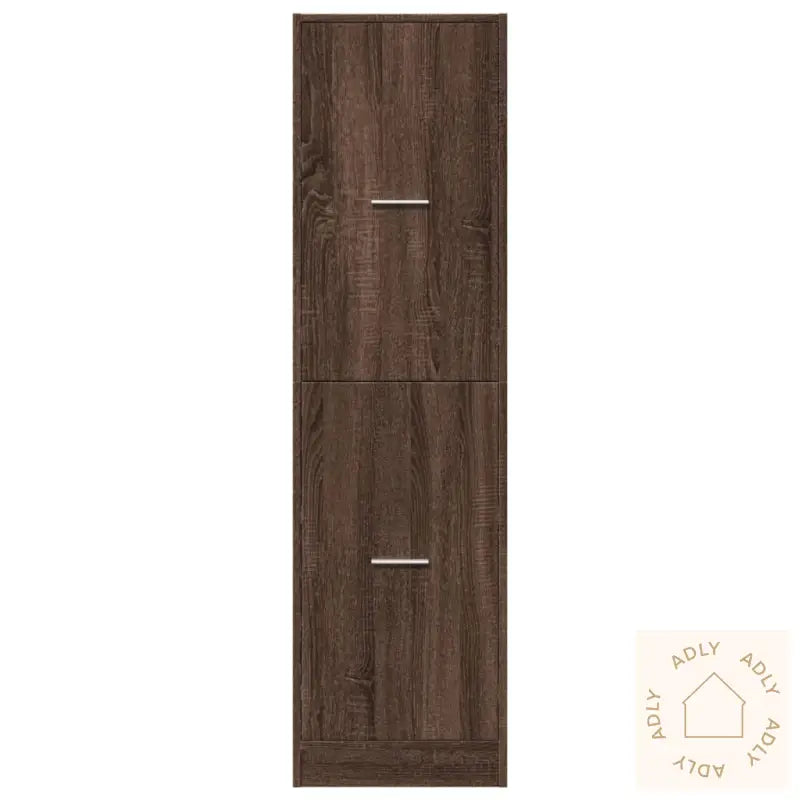 Apotekskap Brun Eik 40X41X144,5 Cm Konstruert Tre
