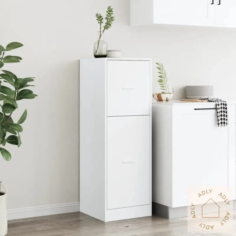 Apotekskap Hvit 40X41X118 Cm Konstruert Tre