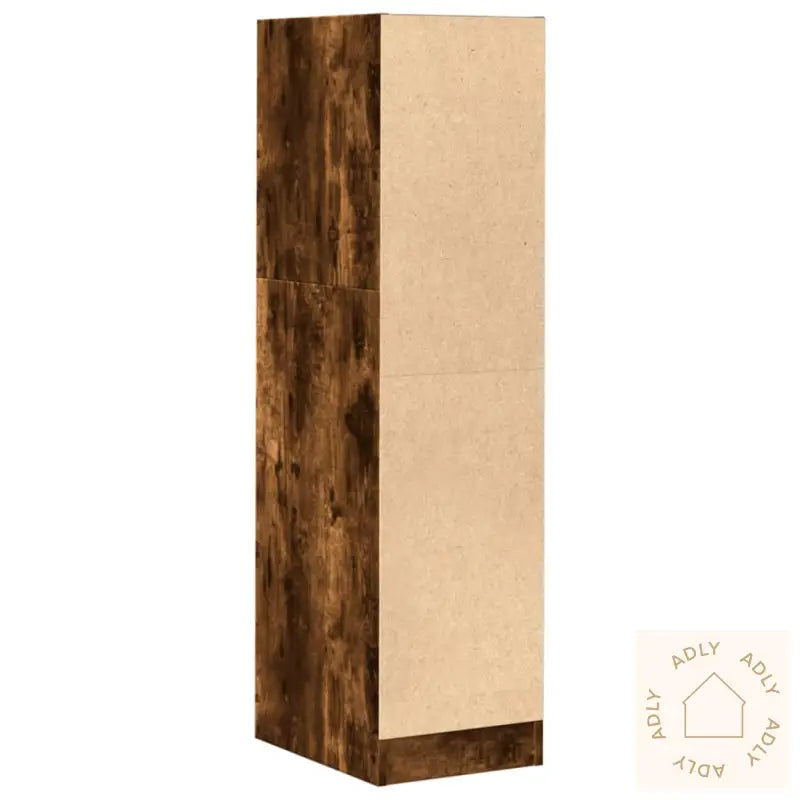 Apotekskap Røkt Eik 30X41X118 Cm Konstruert Tre