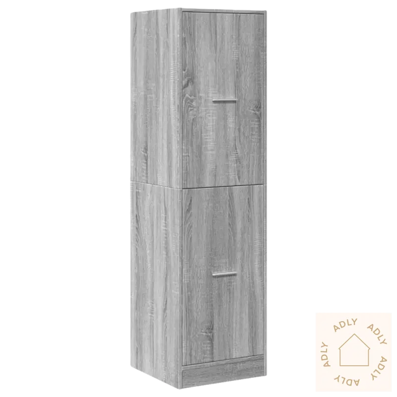 Gray wooden klassisk apotekskap for praktisk oppbevaring i hjemmet
