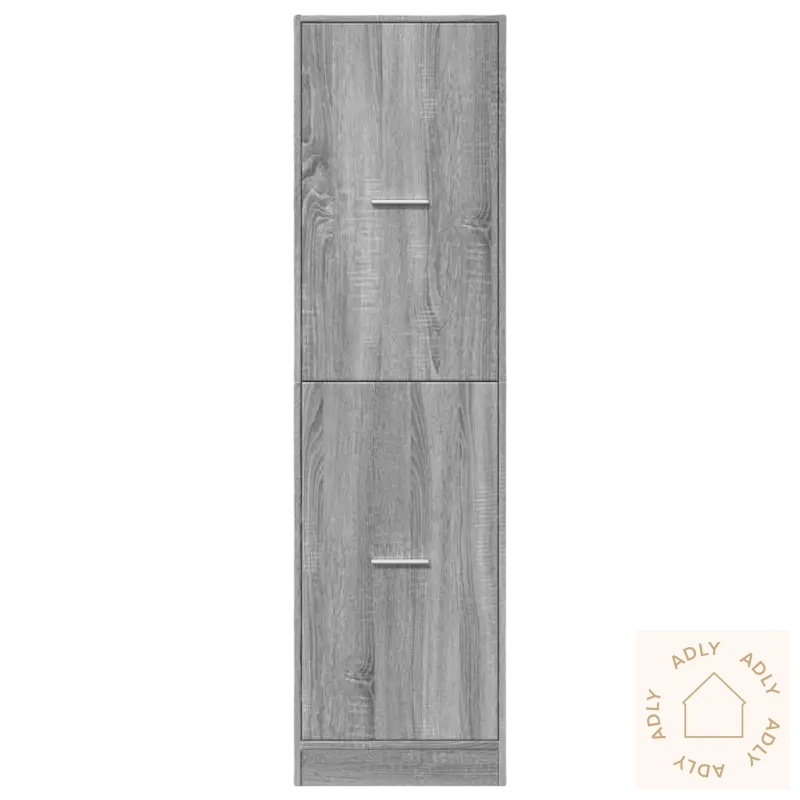 Gray wooden klassisk apotekskap for praktisk oppbevaring i hjemmet
