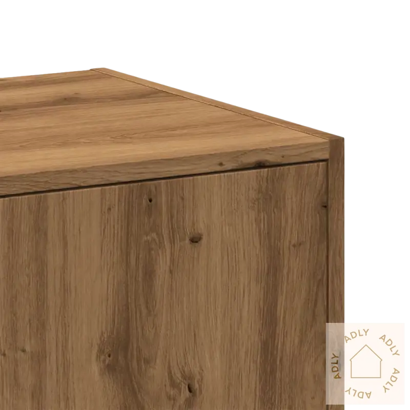 Wooden cabinet corner i artisan eik for ditt klassisk apotekskap til dine møbler