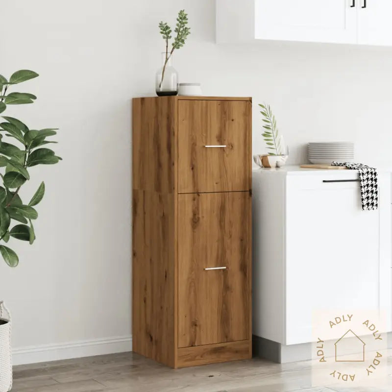 Apotekskap Artisan Eik 40X41X118 Cm Konstruert Tre